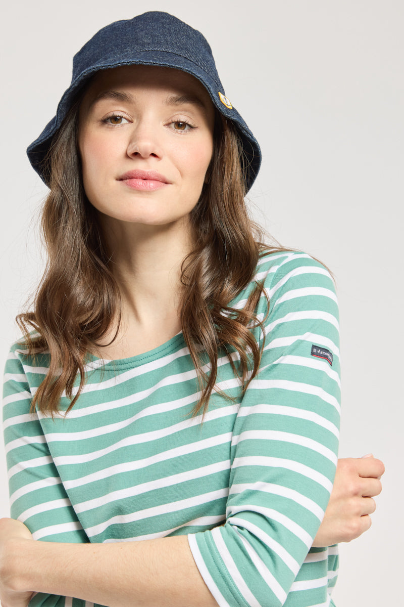 armor-lux-marini-re-manches-3-4-femme-coton-lourd image 2