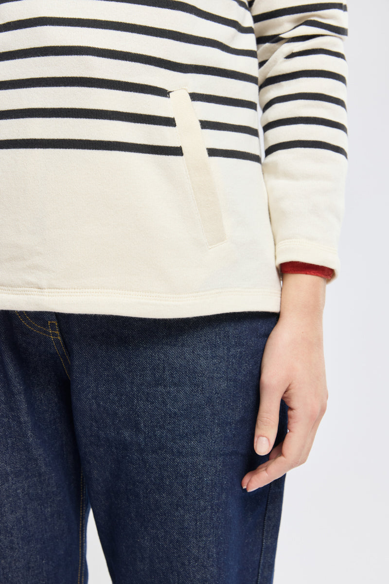 armor-lux-sweat-ray-femme-capuche-coton-rustique-245-g-m image 3
