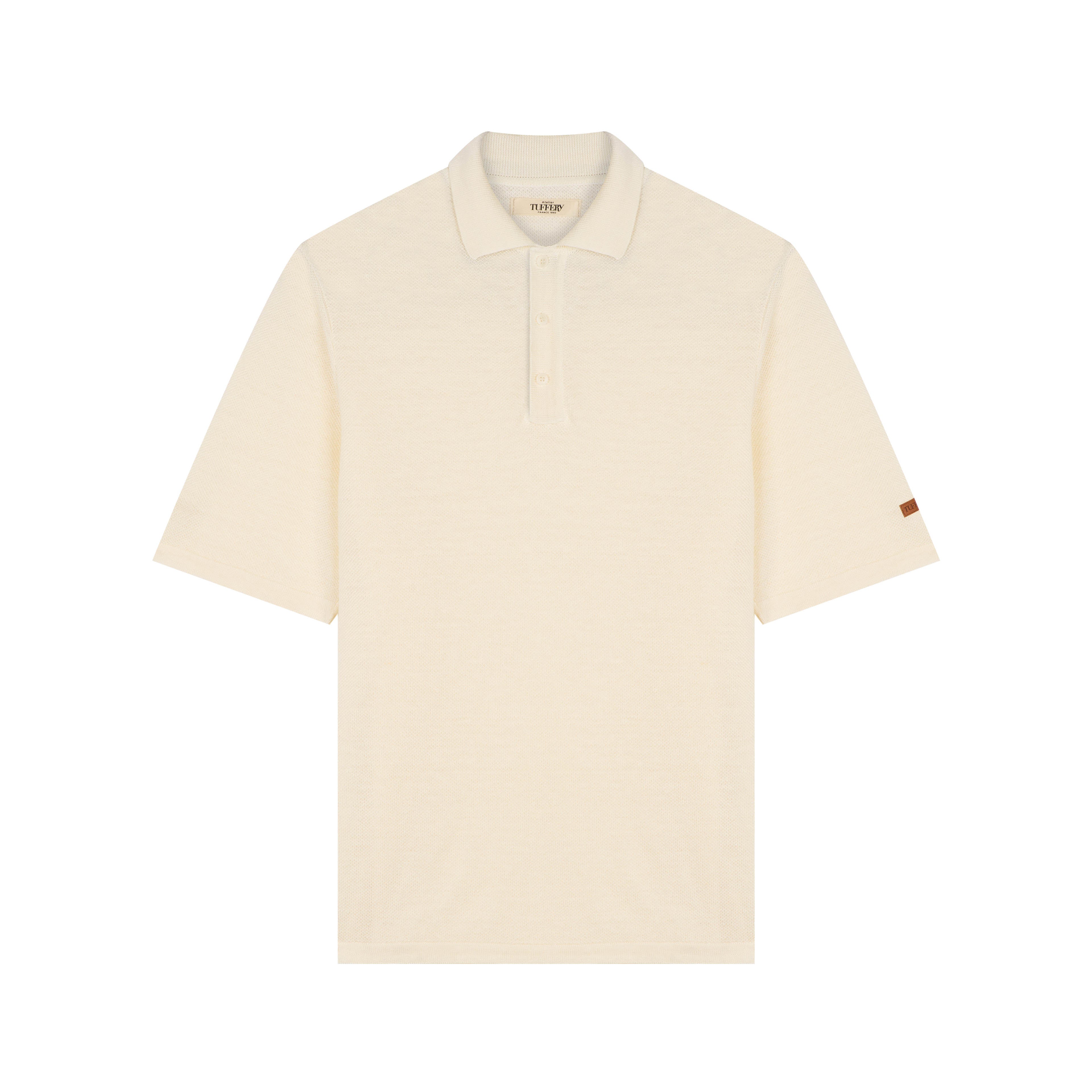 atelier-tuffery-polo-homme-droit-cru-en-lin-fran-ais-aubrac image 1