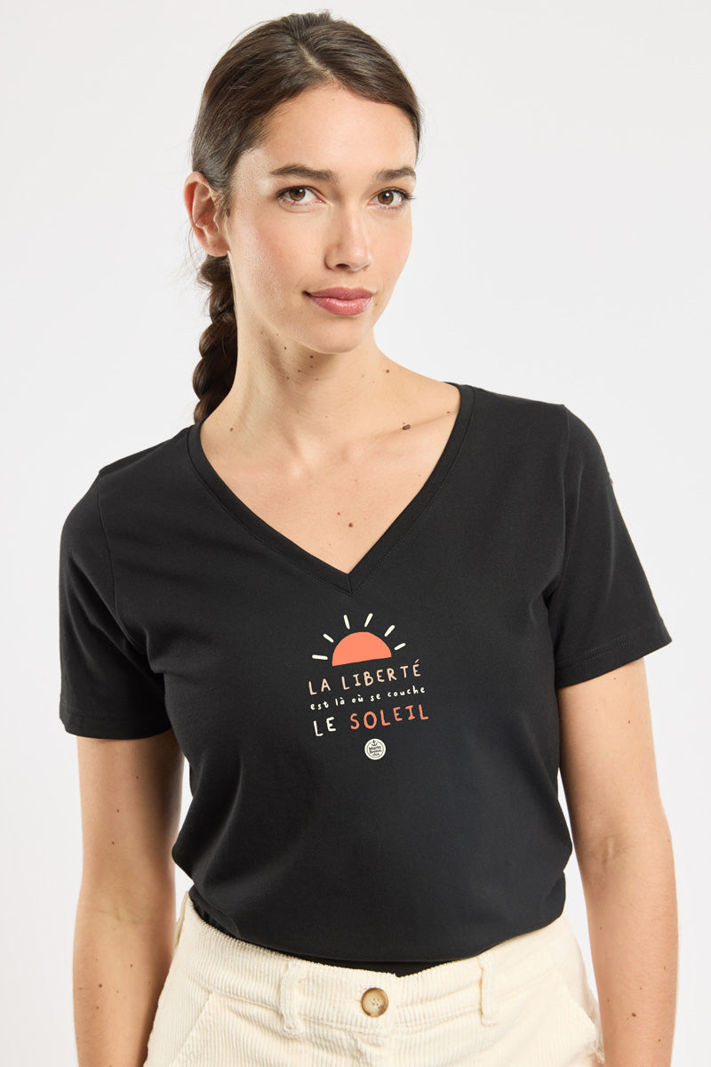 armor-lux-amb-t-shirt-s-rigraphi-femme-col-v image 1