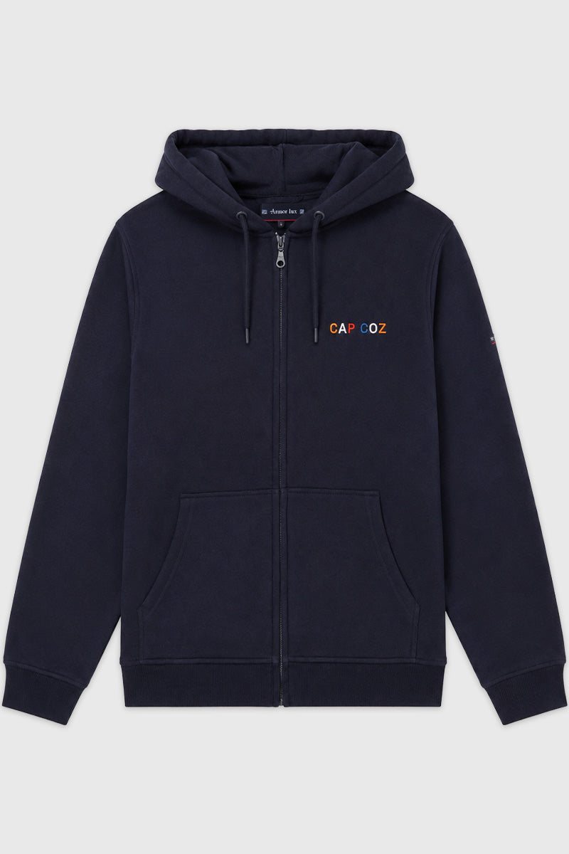armor-lux-sweat-zipp-le-cap-coz-2026-molleton-gratt-unisexe image 1