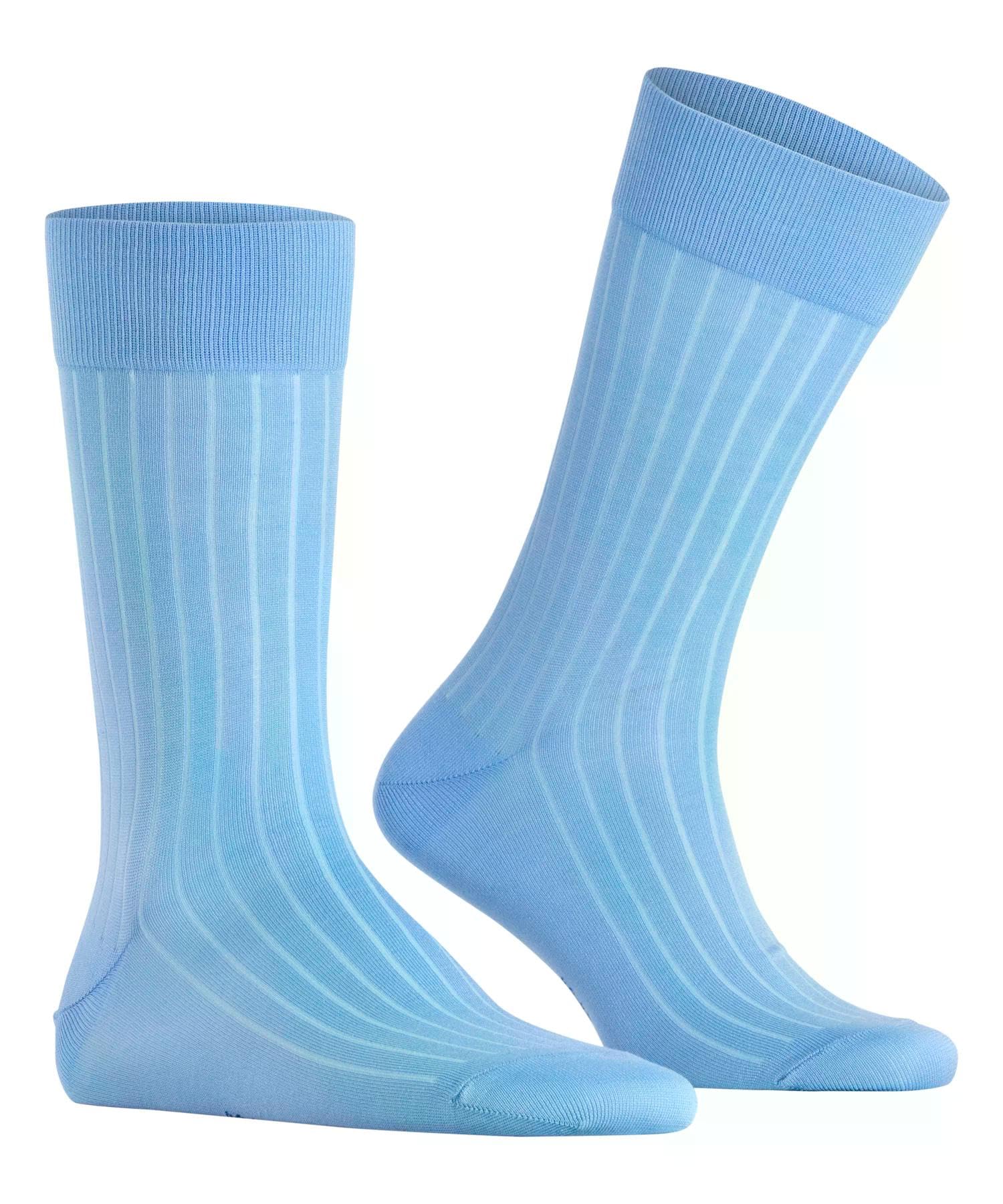 burlington-duke-street-chaussettes-homme-coton-unies-bleu-cornflower-blue-6554-4 image 5
