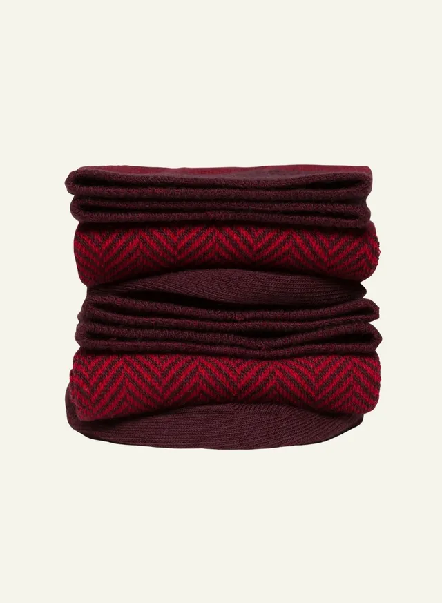 archiduchesse-chevronn-e-rouge-chaussettes-fantaisie-mi-hautes-coton image 1