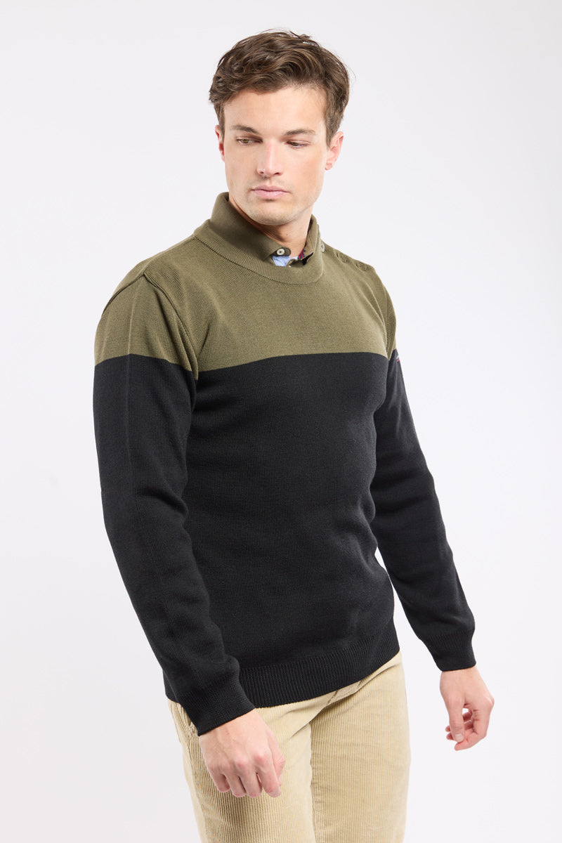 armor-lux-pull-marin-bi-color-homme-50-laine image 2