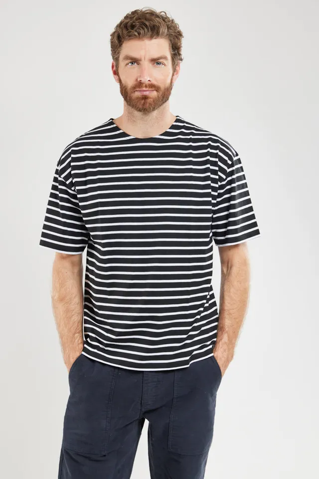 armor-lux-marini-re-amiral-manches-courtes-coton-l-ger-col-rond image 1