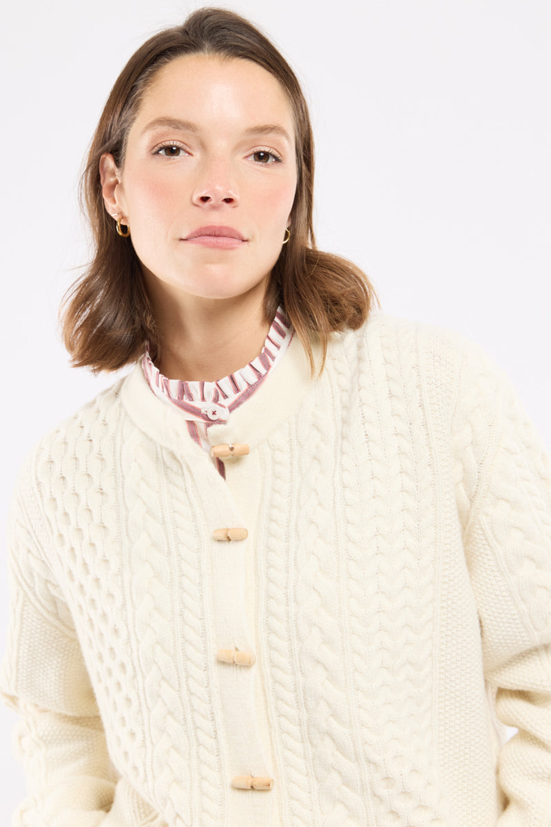 armor-lux-h-ritage-cardigan-boutonn-laine-buchettes-bois image 4