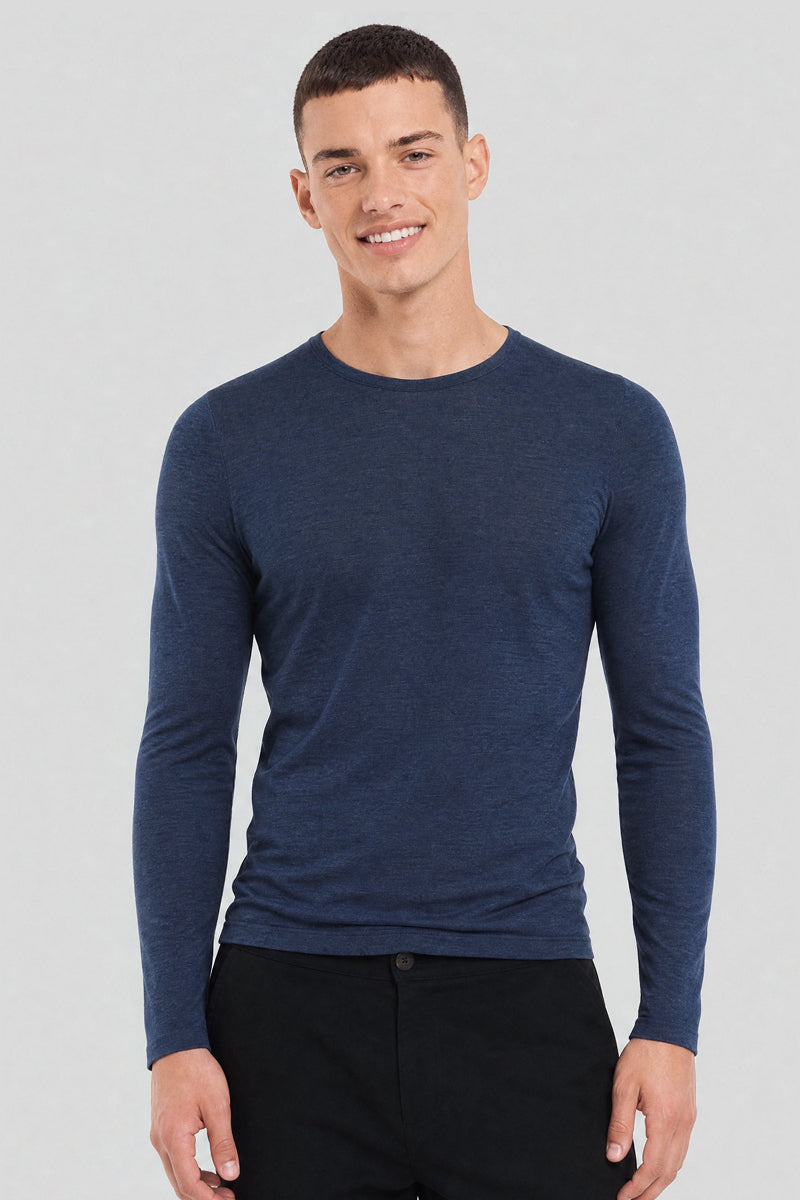 armor-lux-t-shirt-manches-longues-homme-laine-et-soie-2 image 1