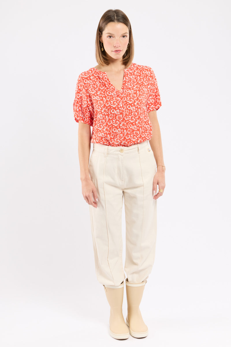 armor-lux-blouse-imprim-e-femme-cupro-floral-fluide image 3