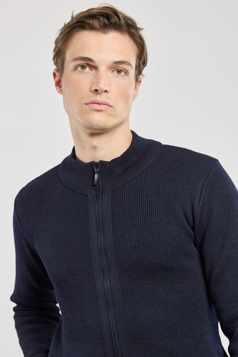 armor-lux-cardigan-kerlouan-homme-laine-zipp-col-montant image 2