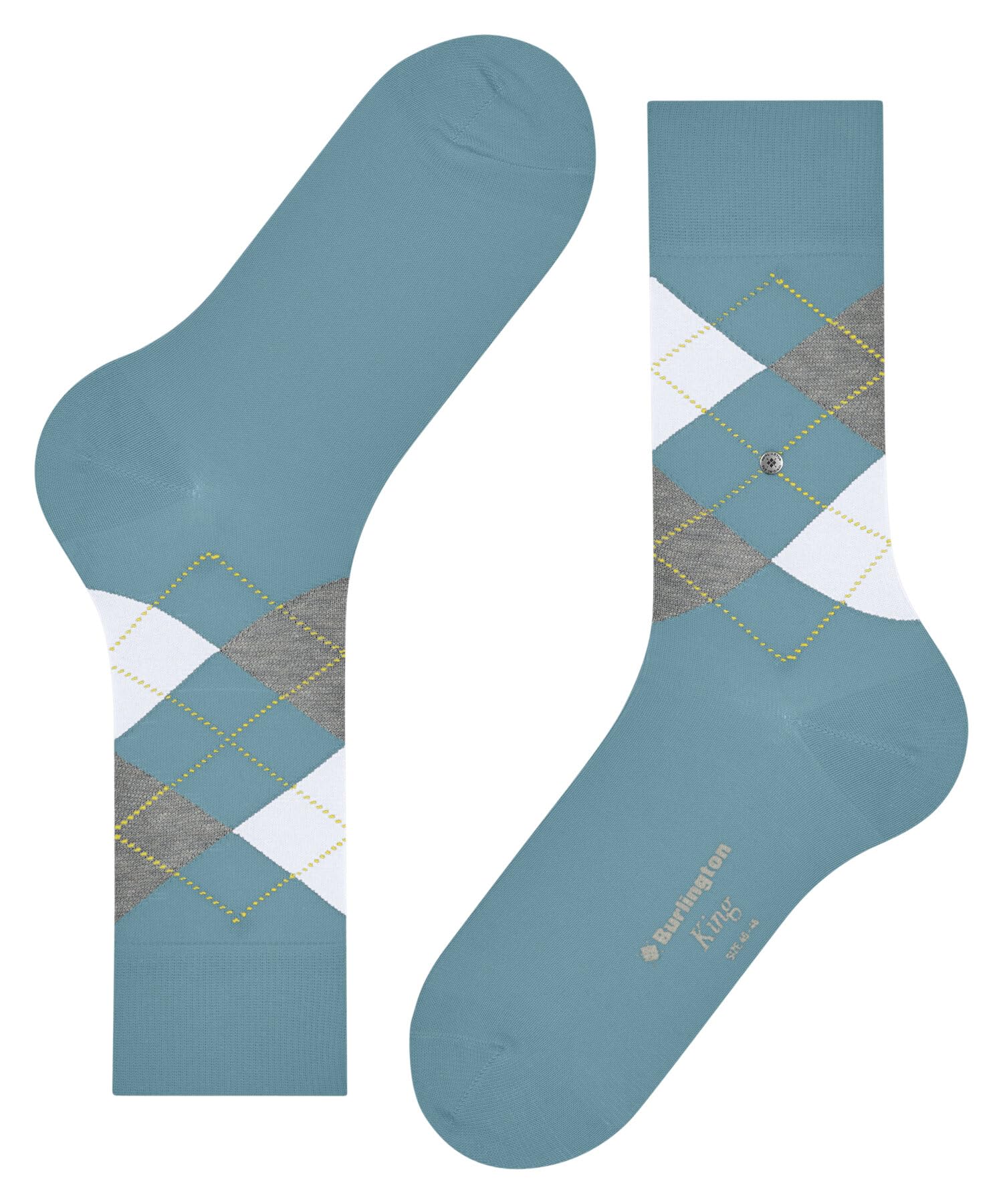 burlington-king-m-chaussettes-homme-coton-fantaisie-1-paire-bleu-key-largo-40-46 image 6