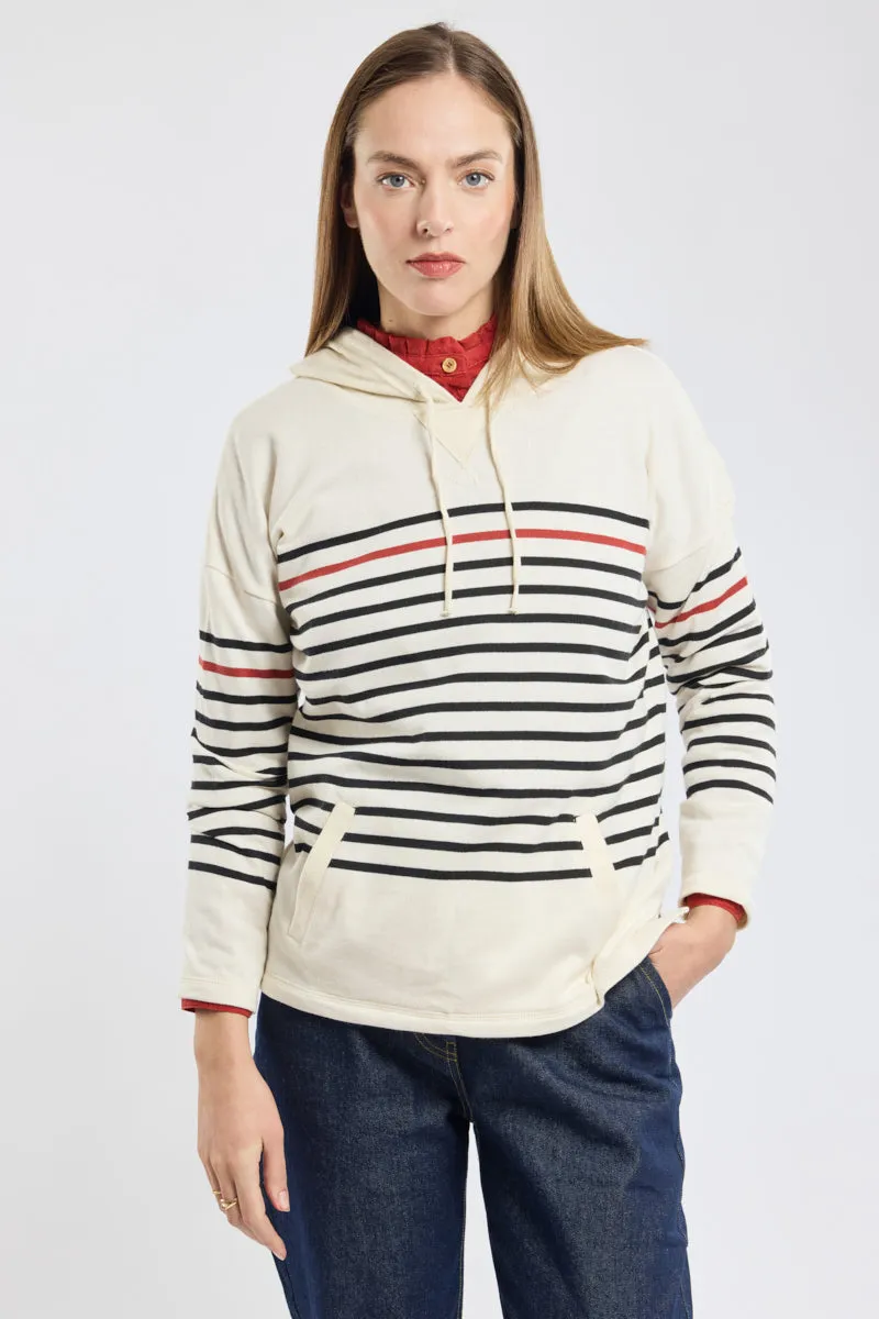 armor-lux-sweat-ray-femme-capuche-coton-rustique-245-g-m image 1