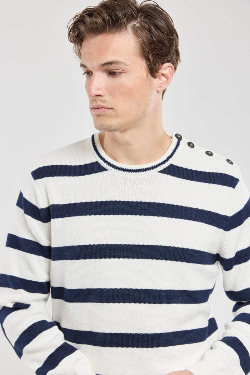 armor-lux-pull-marin-avec-coudi-res-h-ritage-coton-homme image 3