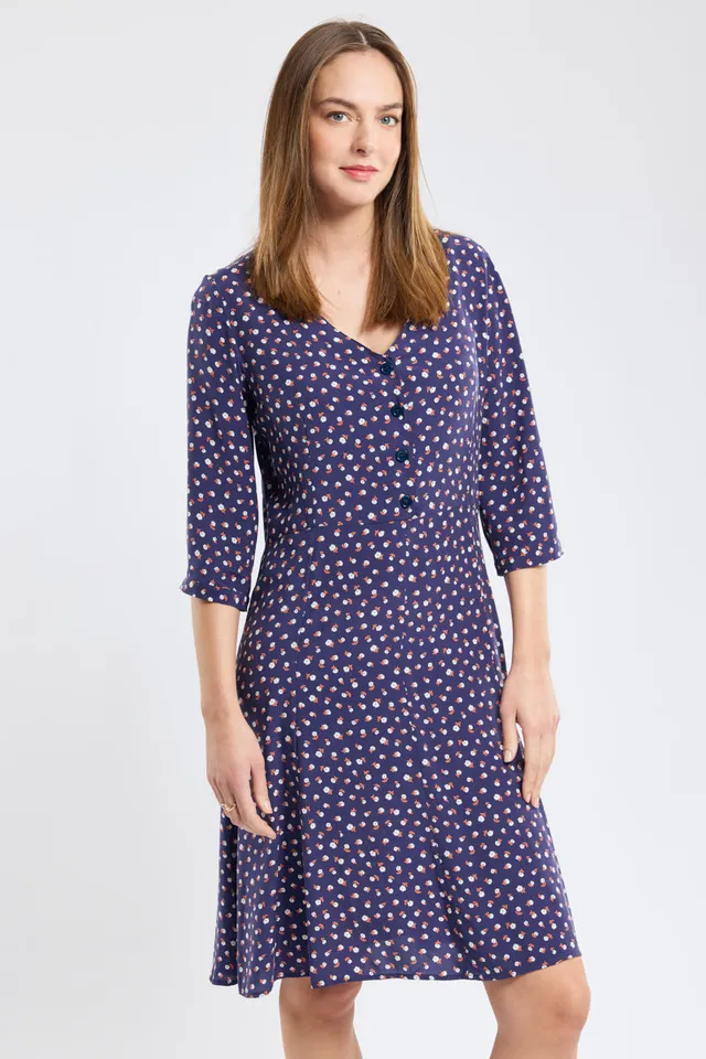 robe-fleurie-armor-lux-h-ritage-cupro-viscose image 1