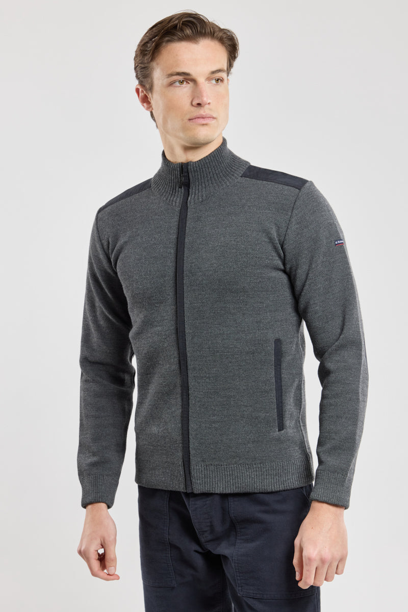 armor-lux-cardigan-zipp-haute-densit-homme image 1