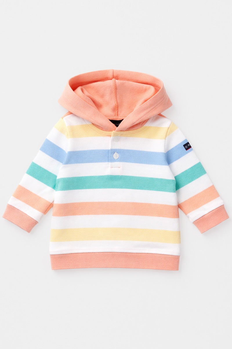 armor-lux-sweat-capuche-baby-coton-rustique-ray image 1