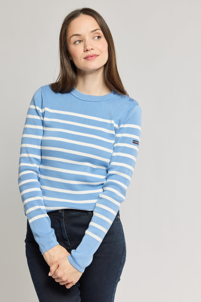 armor-lux-pull-marin-ray-coton-femme image 1