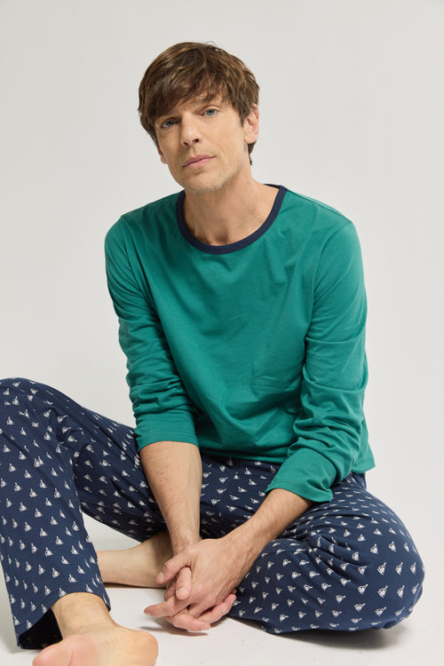 armor-lux-pyjama-homme-bateaux-l-ger-100-coton-jersey image 7