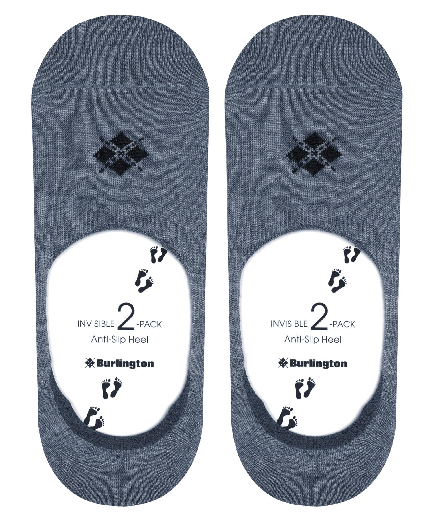 burlington-everyday-lot-de-2-paires-socquettes-invisibles-homme-coton-bleu-light image 5