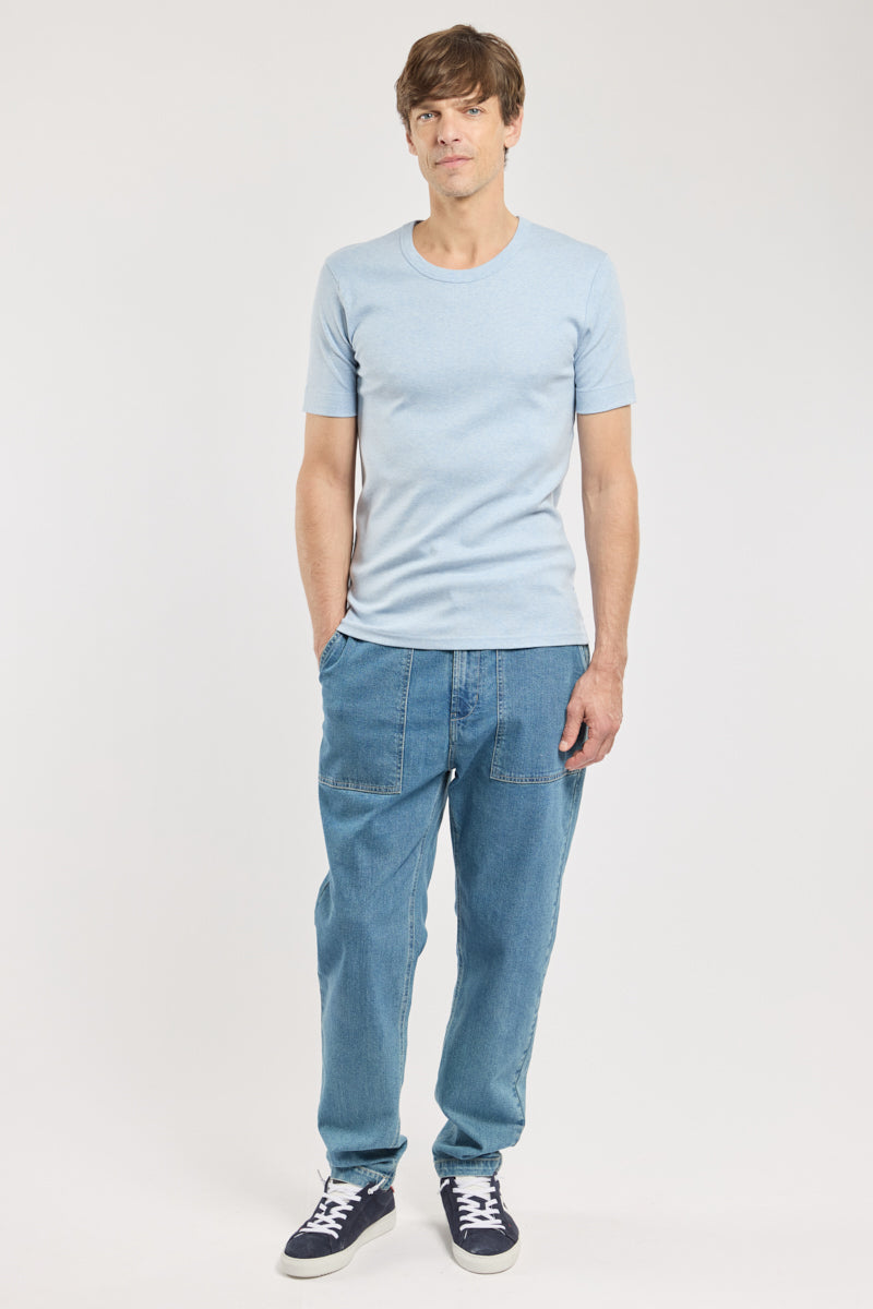 armor-lux-t-shirt-col-ras-du-cou-homme-coton-peign image 3