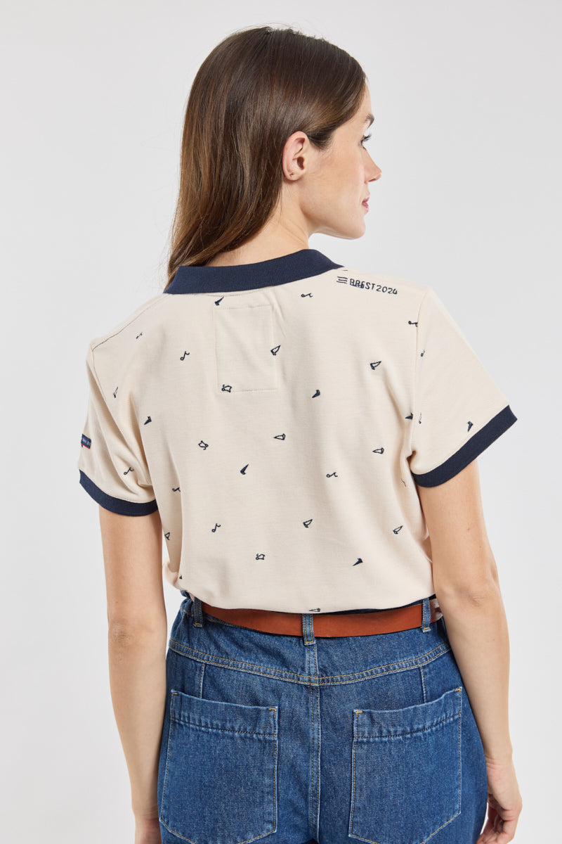 armor-lux-polo-brest-2024-femme-manches-courtes-coton image 2