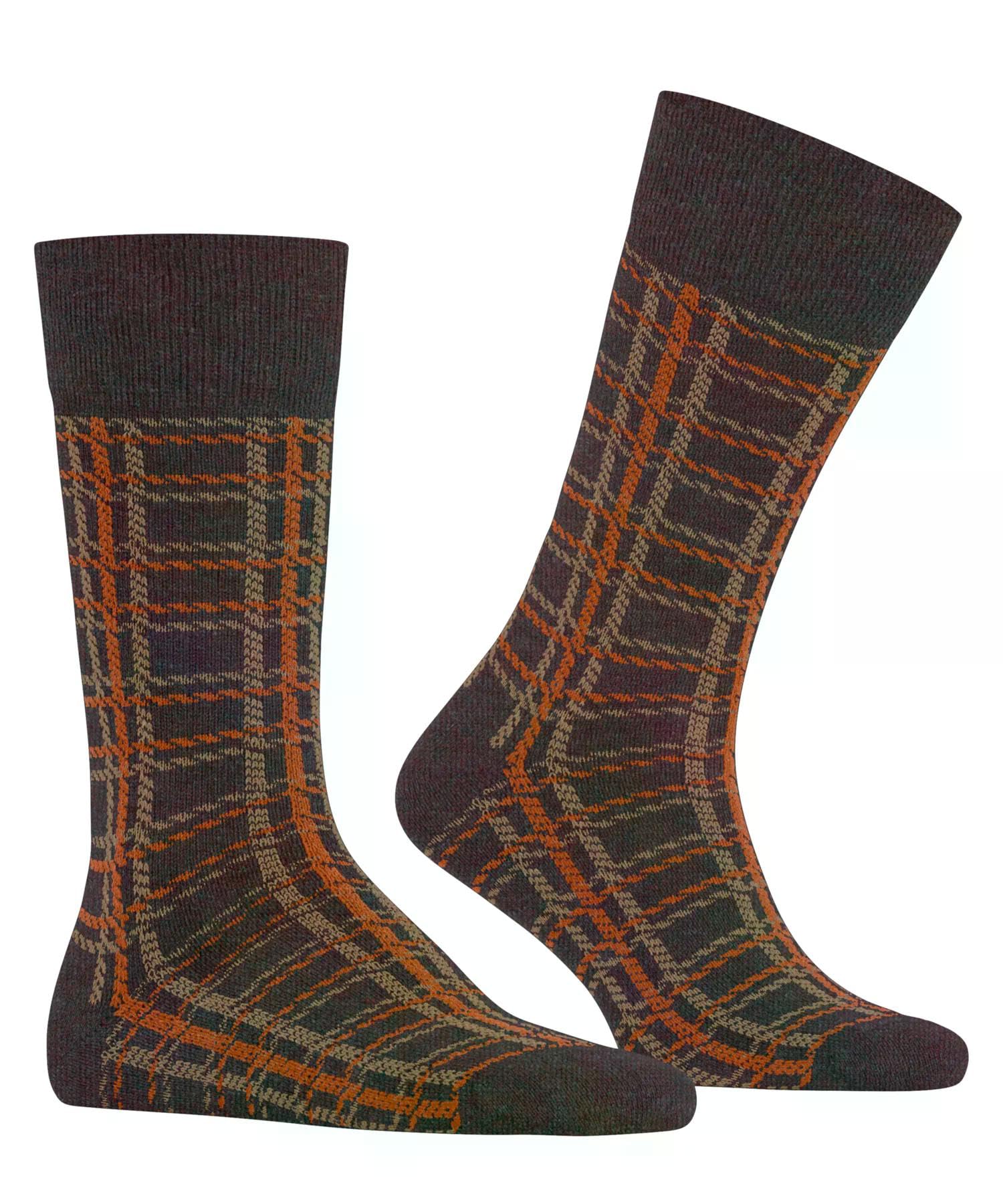 burlington-grid-chaussettes-homme-coton-cachemire-unies-rouge-claret-8375-40-46 image 5