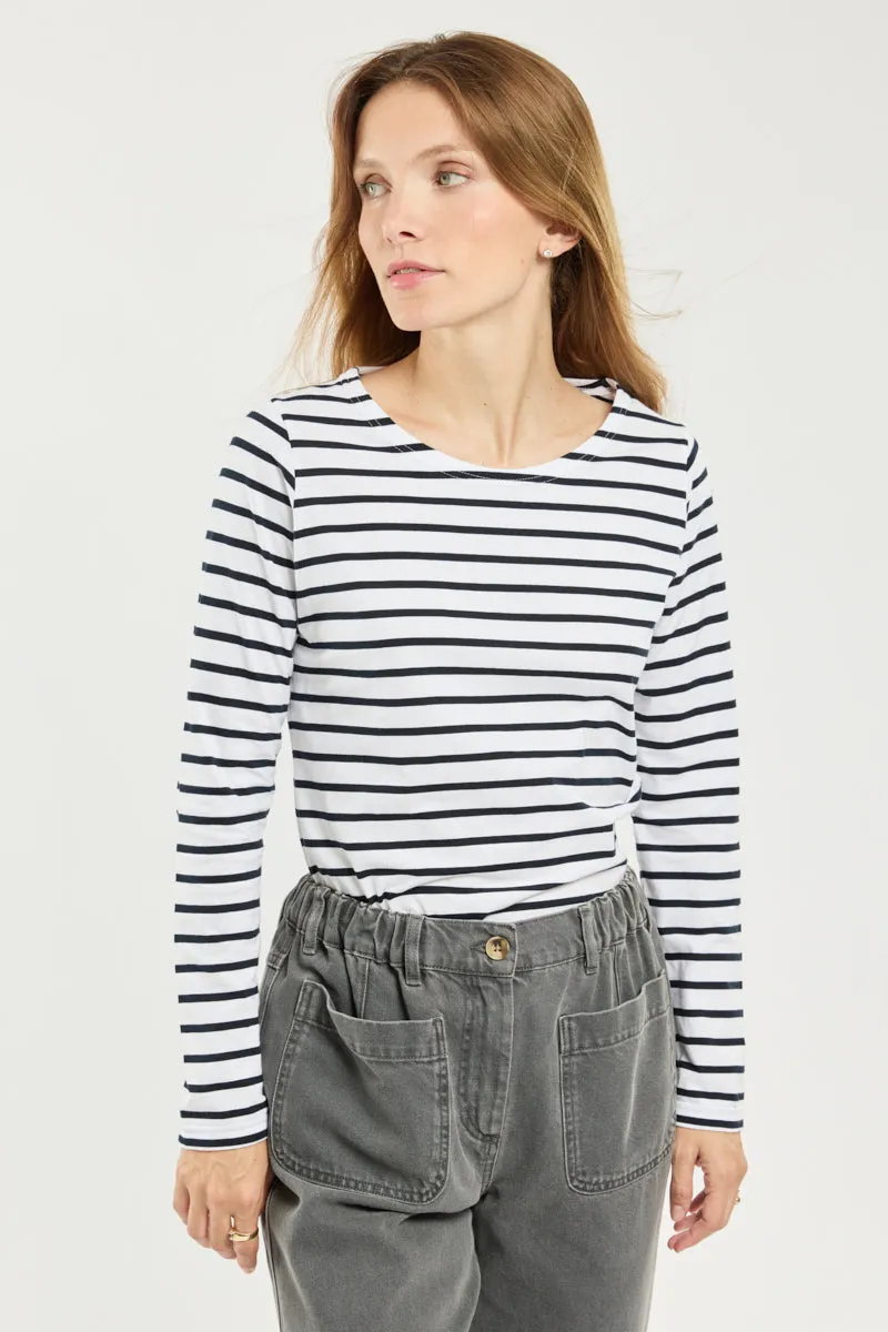 armor-lux-marini-re-plozevet-femme-coton-l-ger-peign image 1