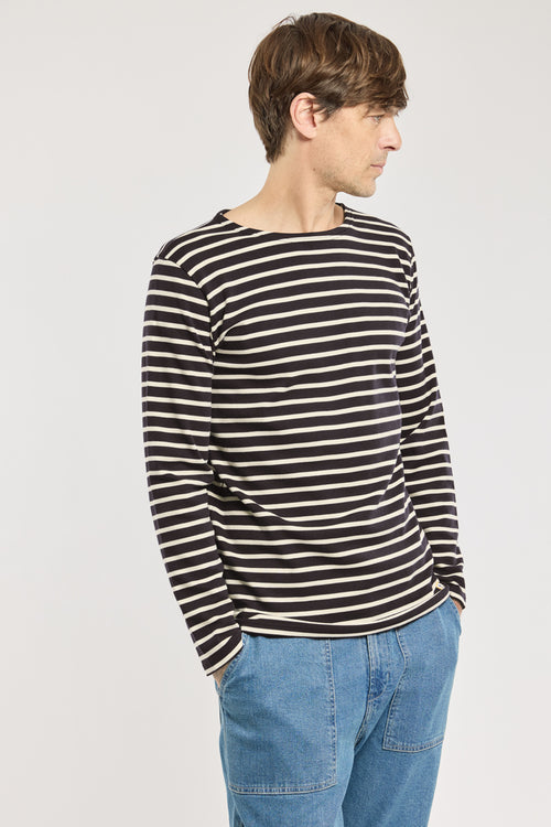 armor-lux-marini-re-homme-coton-pais-peign-coupe-troite image 2