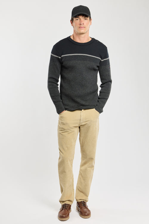 armor-lux-pull-marin-homme-rayures-fines-100-laine image 4