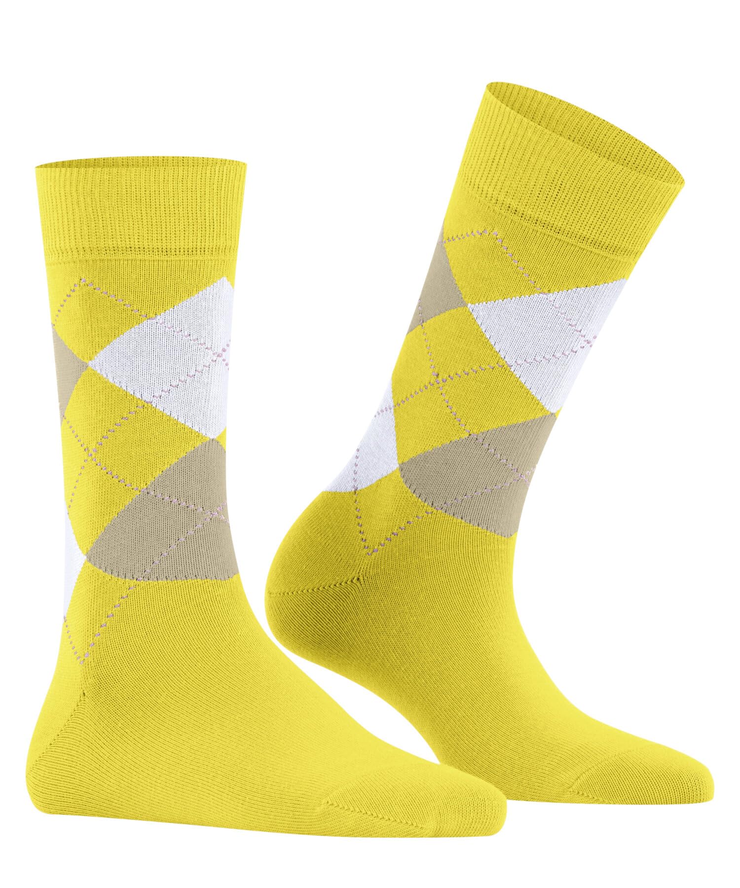 burlington-queen-w-chaussettes-femme-coton-fantaisie-1-paire-jaune-sunshine-36-4 image 5