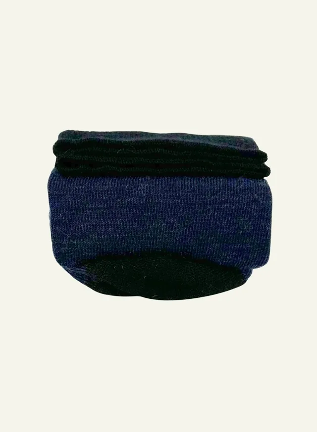 archiduchesse-chaussettes-en-laine-bleu-mi-haute-cocooning image 1