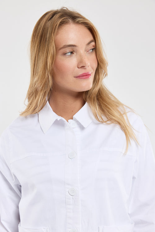 armor-lux-veste-courte-boutonn-e-femme-coton-blanc-gabardine image 3