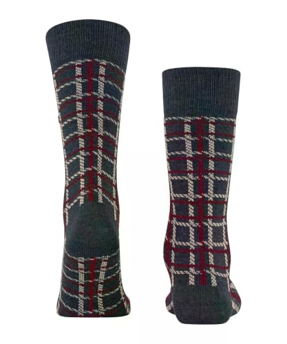 burlington-grid-chaussettes-homme-coton-cachemire-navy-melange-6127-40-46 image 8