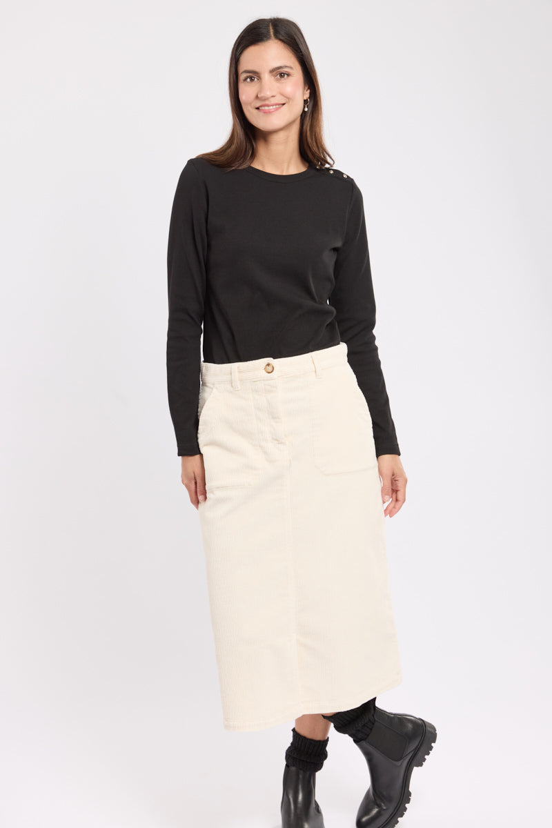 armor-lux-h-ritage-jupe-longue-velours-coton-femme image 2