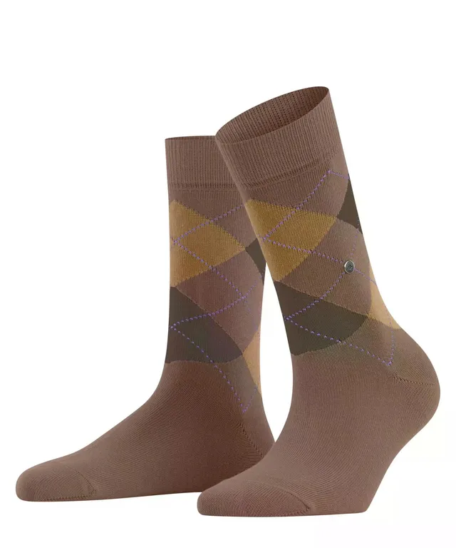 burlington-queen-chaussettes-femme-coton-fantaisie-marron-nougat-5020-36-41 image 1