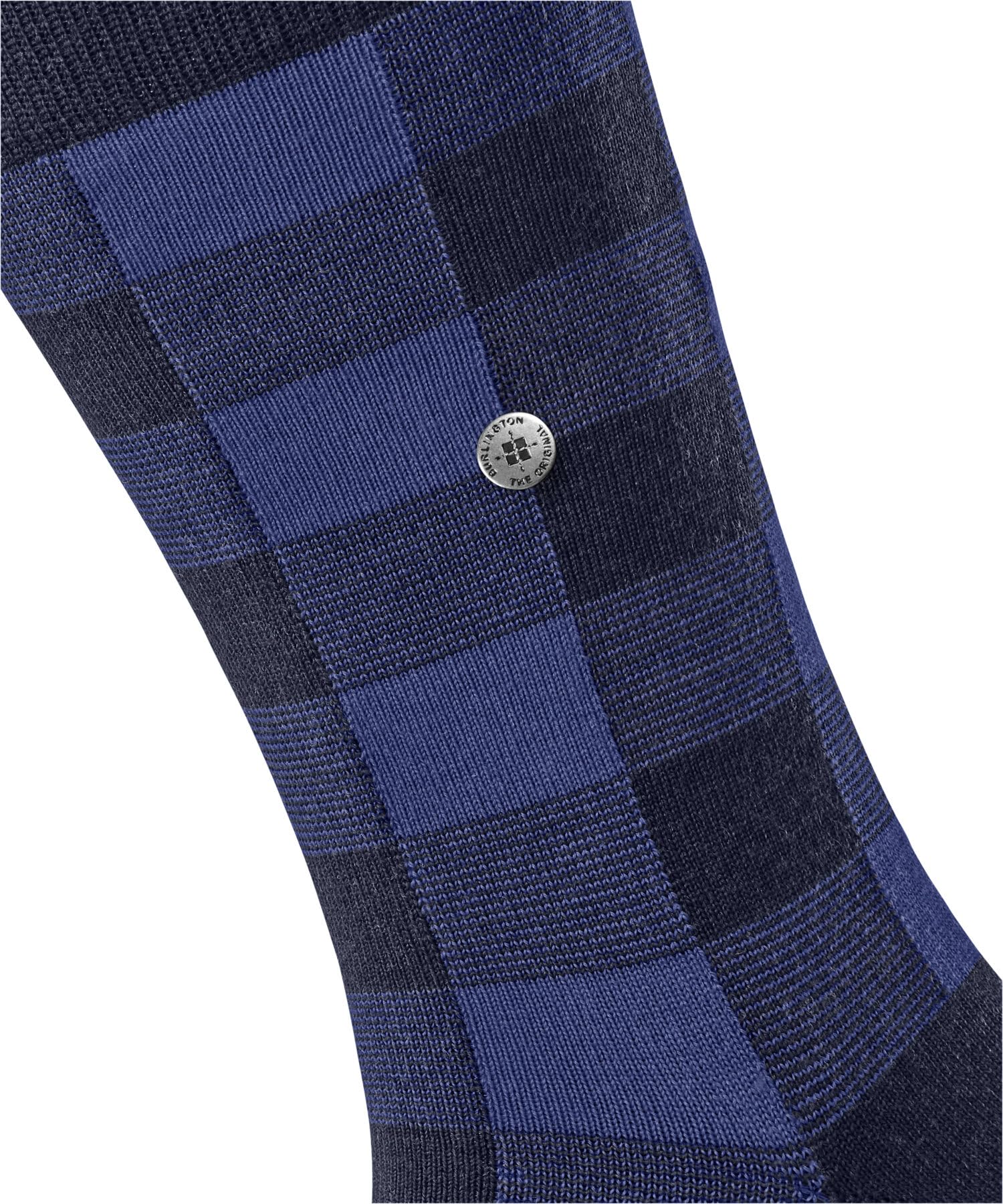 burlington-buffalo-check-chaussettes-homme-bleu-royal-6879-40-46 image 5