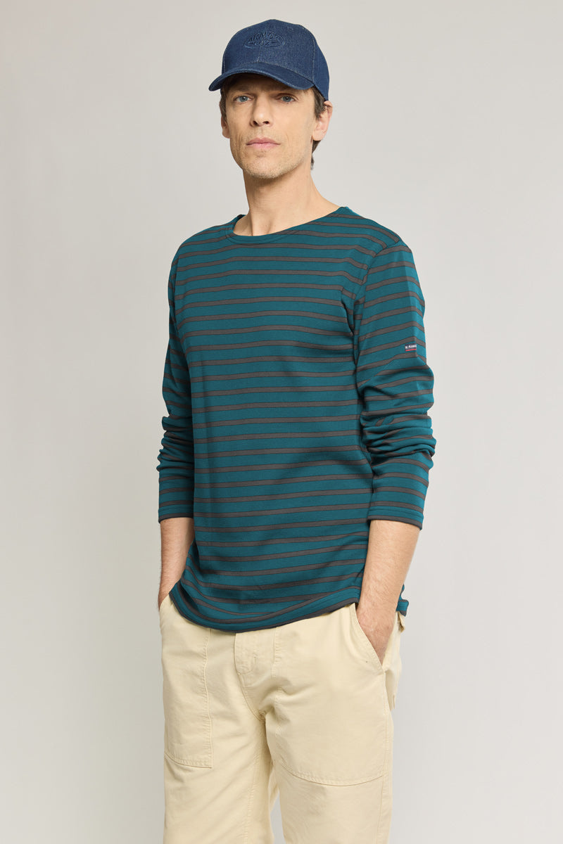 armor-lux-marini-re-homme-coton-pais-interlock-col-bateau image 1