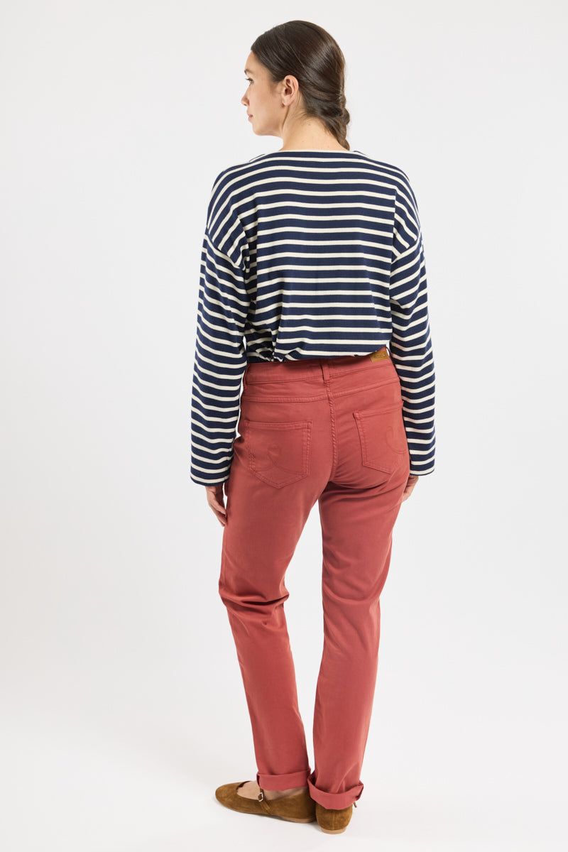 armor-lux-pantalon-droit-femme-5-poches-coton-stretch image 2