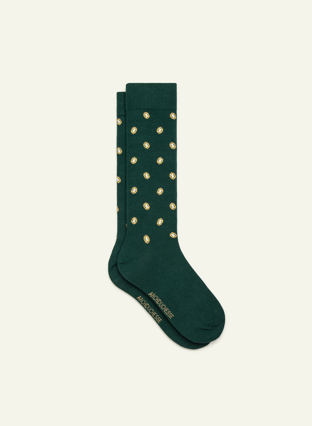 archiduchesse-kiwi-twist-vert-chaussettes-fantaisie-hautes image 2