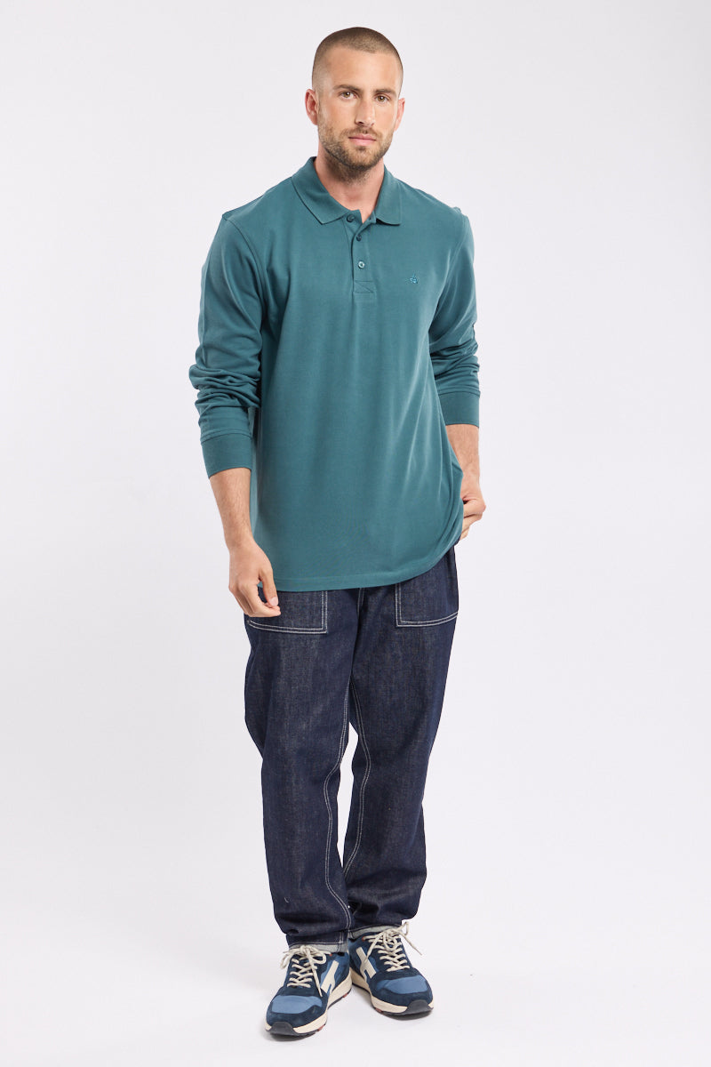 armor-lux-polo-homme-manches-longues-coton-piqu-4 image 2