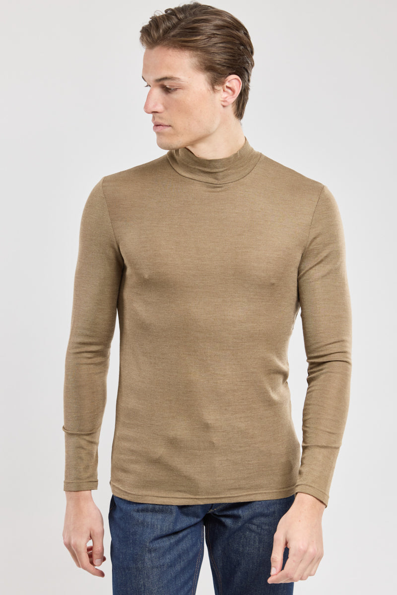 armor-lux-h-ritage-t-shirt-homme-col-haut-laine-et-soie image 1