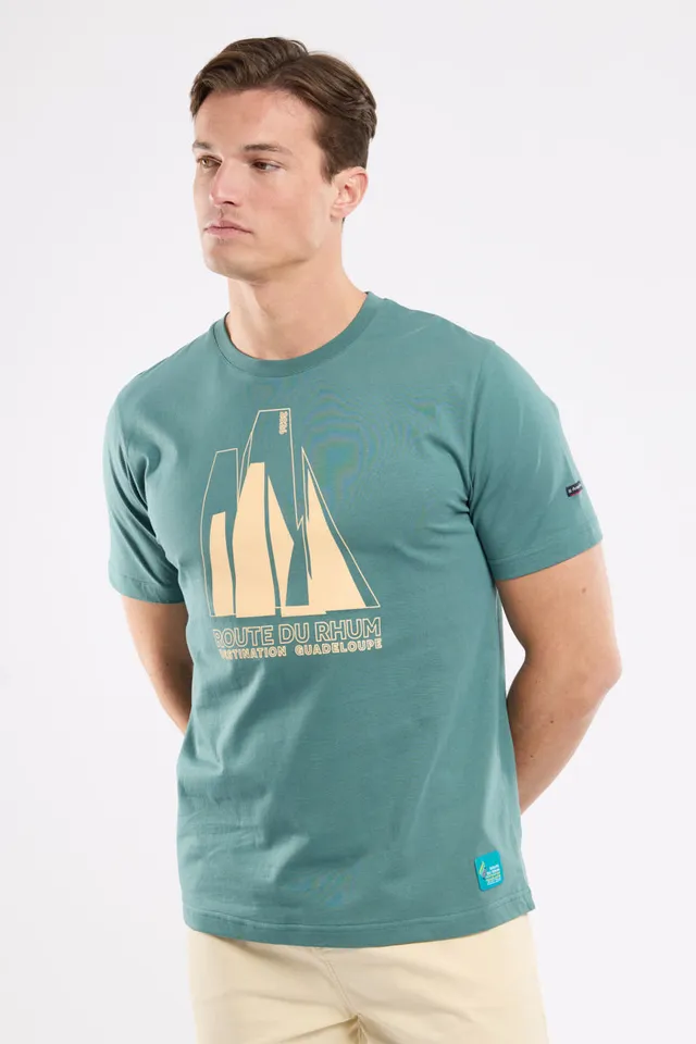 armor-lux-t-shirt-route-du-rhum-destination-guadeloupe-coton-homme image 1