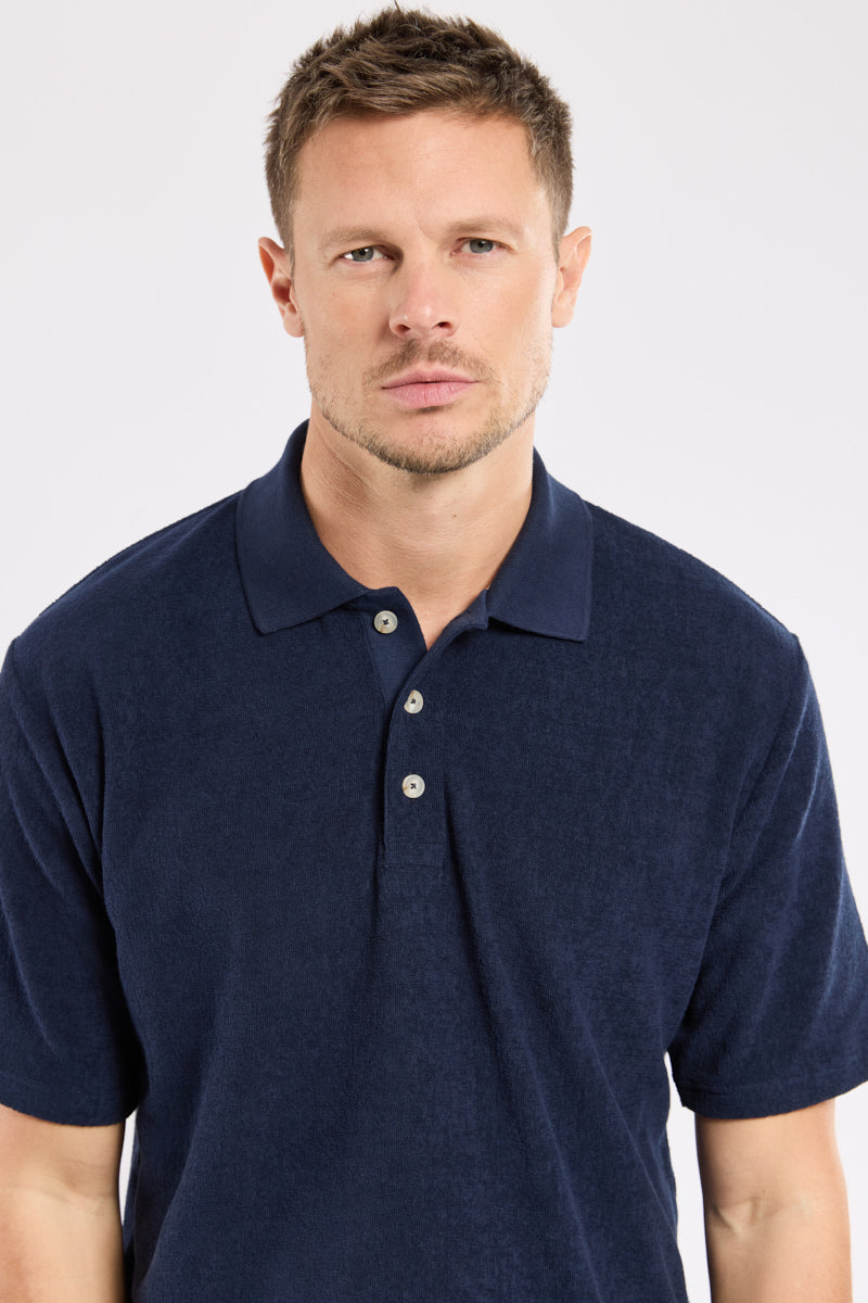 armor-lux-polo-h-ritage-homme-coton-bouclette-manches-courtes image 4
