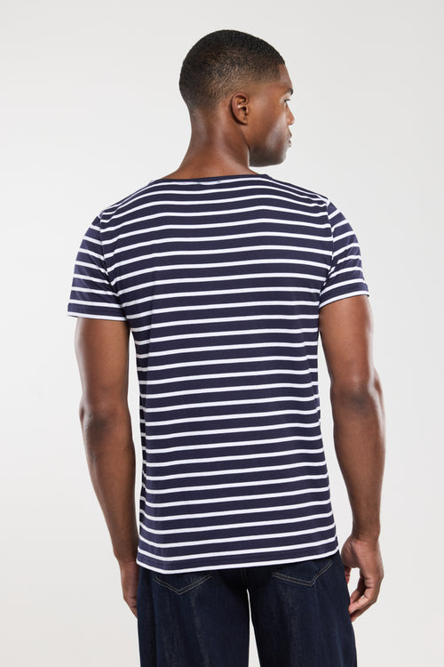 armor-lux-marini-re-homme-ray-e-manches-courtes-ancre-coton image 5