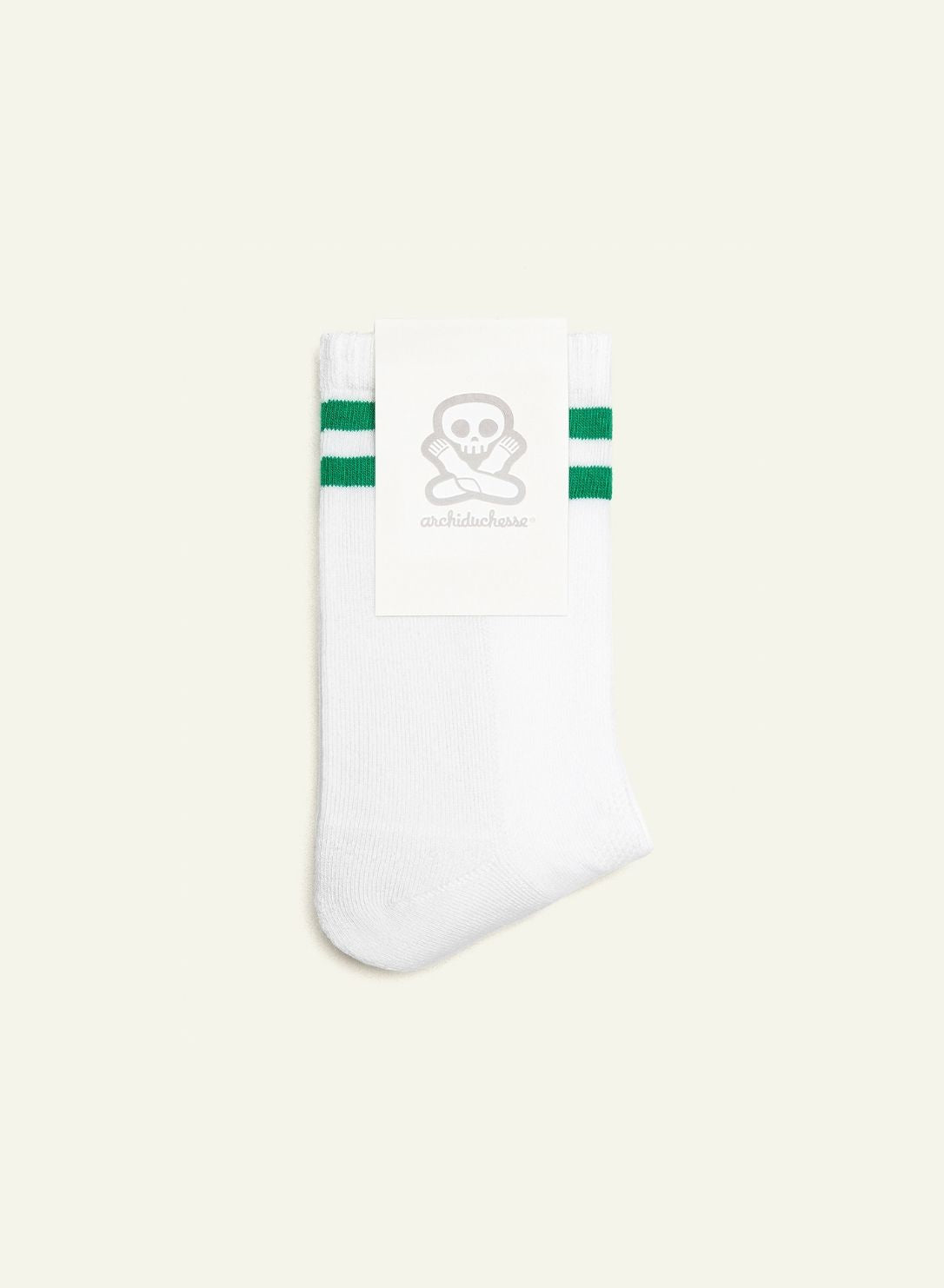 archiduchesse-archi-sportif-vert-chaussettes-courte-sport-coton-blanc image 3