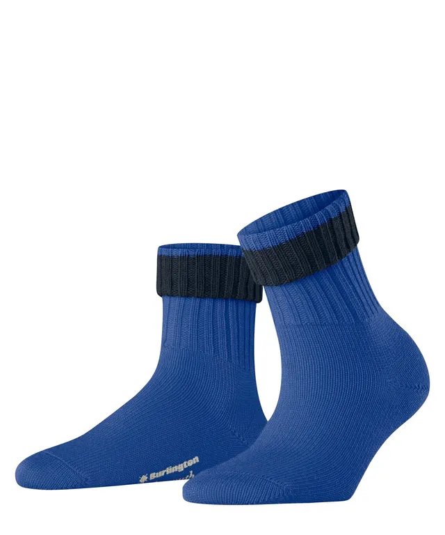 burlington-plymouth-chaussettes-femme-laine-unies-bleu-ocean-fuchsia-6552-36-41 image 1
