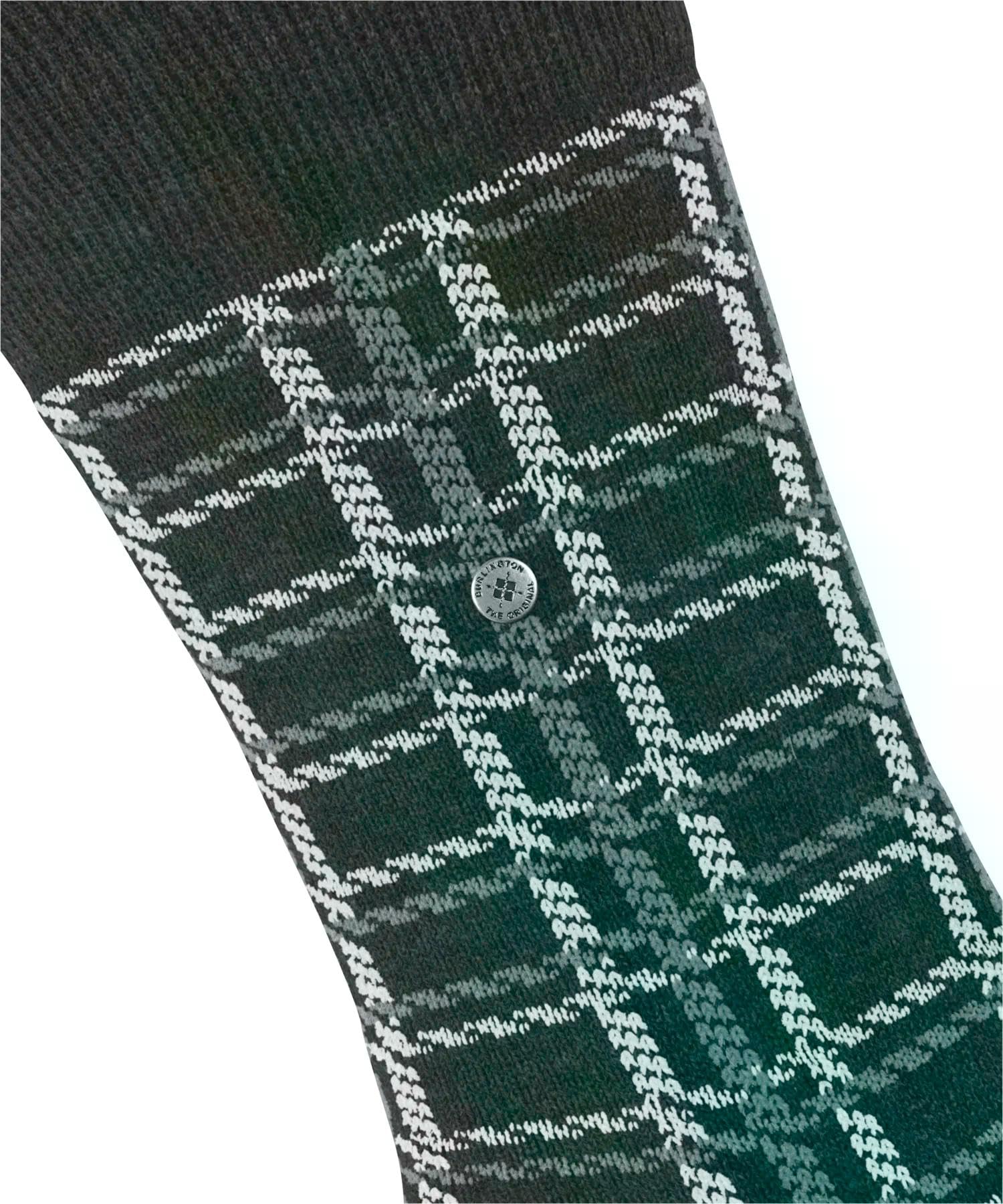 burlington-grid-chaussettes-homme-gris-anthracite-melange-3080-40-46-coton-cache image 3