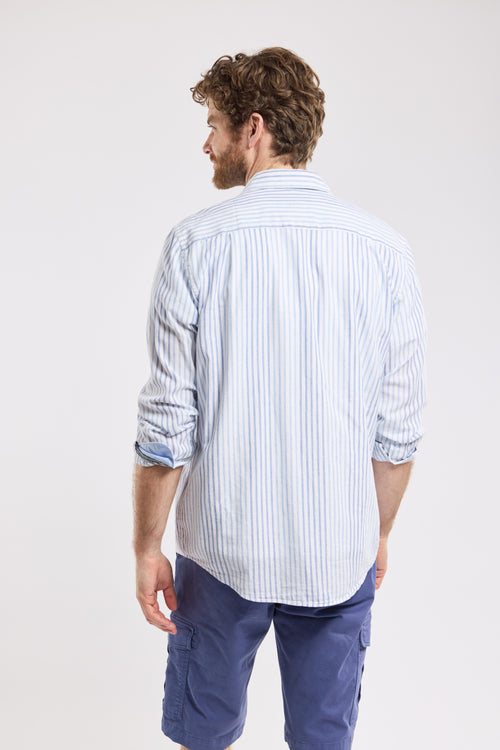 armor-lux-chemise-ray-e-confort-homme-coton-et-lin image 6
