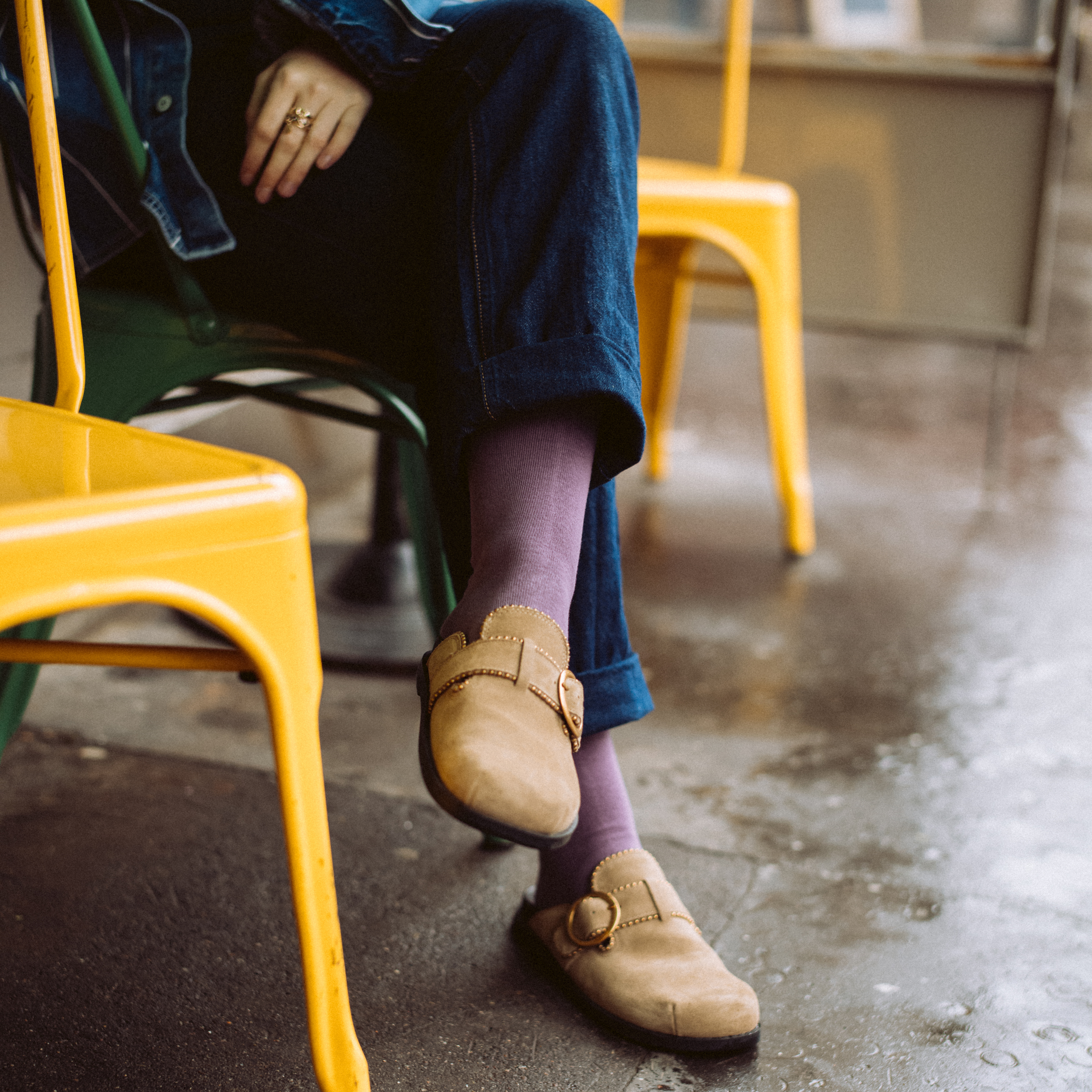 archiduchesse-de-ville-chaussettes-coton-mauve-m-re image 6