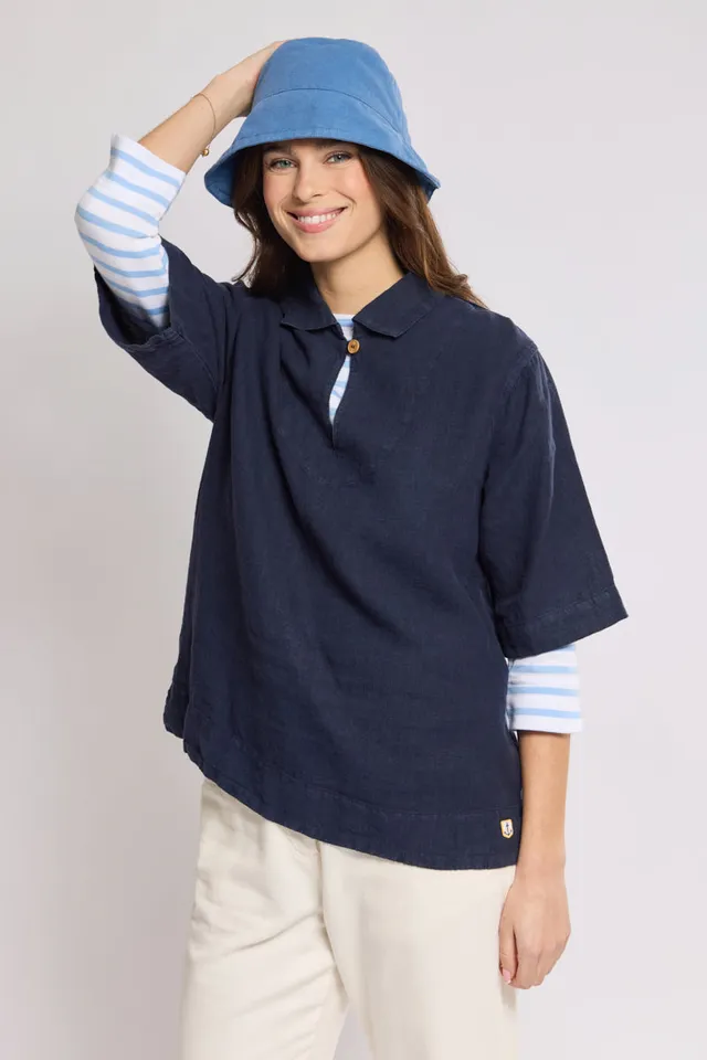 armor-lux-vareuse-femme-manches-3-4-100-lin image 1
