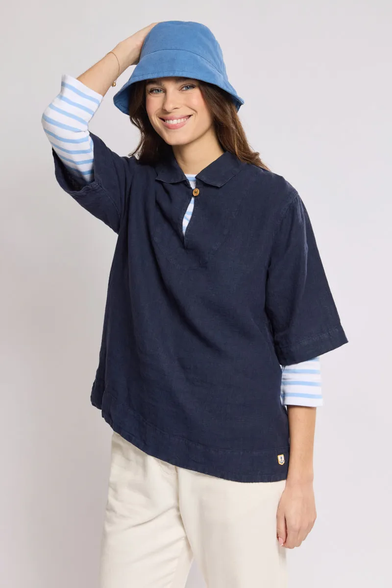 armor-lux-vareuse-femme-manches-3-4-100-lin image 1